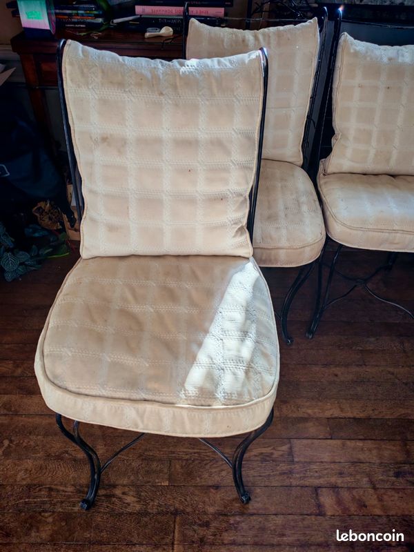 Chaises en fer forgee (image 2)