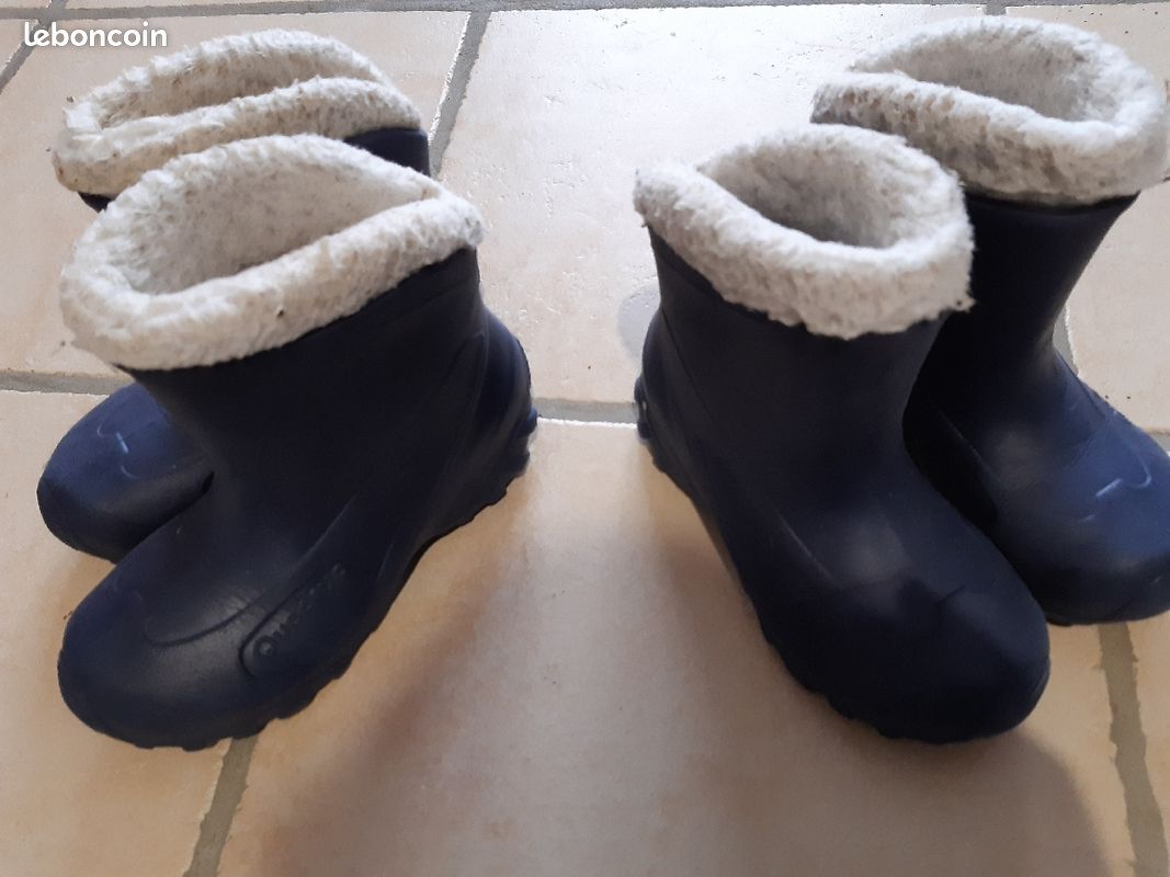 Lot de 2 paires de botte neige (image 1)