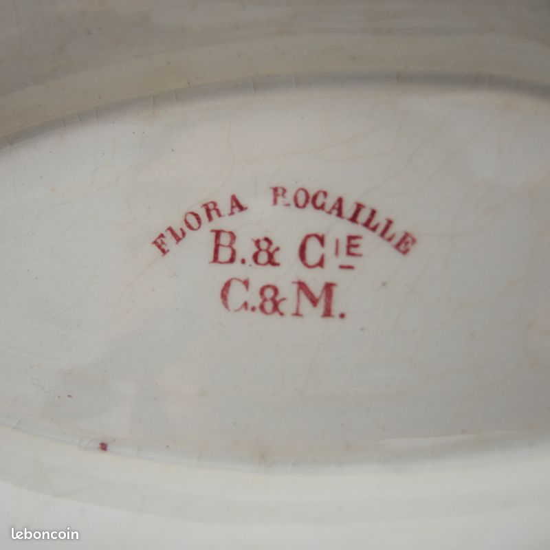 Ancienne Saucière Creil & Montereau - Flora Rocaille (image 5)