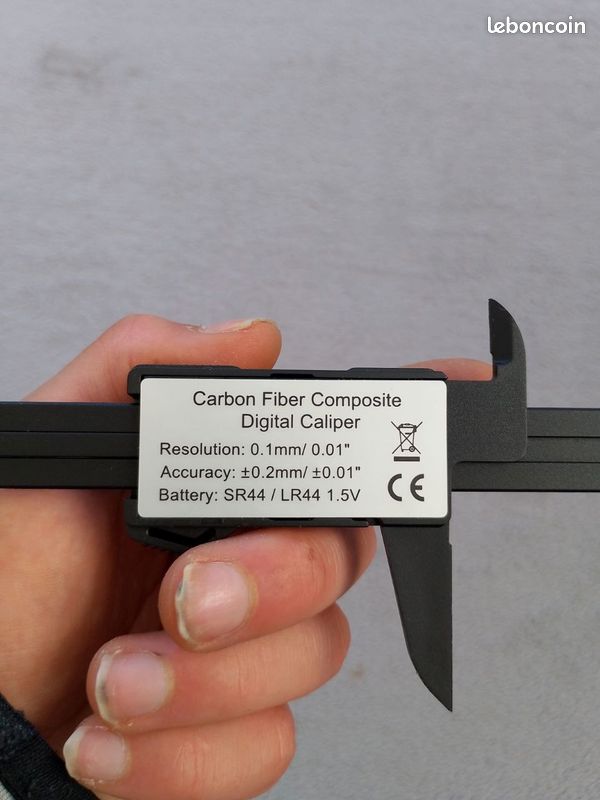 Pied à Coulisse Numérique Jarchii 100mm Plastique - Grand Écran LCD Précis Pour Bijoux Et Bricolage
