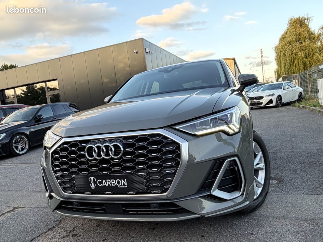 AUDI Q3 SPORTBACK 35 TFSI 150 ch S tronic 7 S line 1ère MAIN/CUIR/NAVI MMI/FULL LED/CAMERA/ACC/HISTORIQUE COMPLET/GAR (image 2)