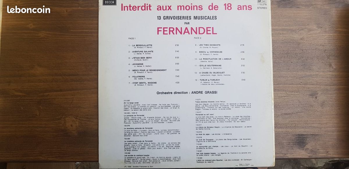 2 vinyles de Fernandel (image 3)