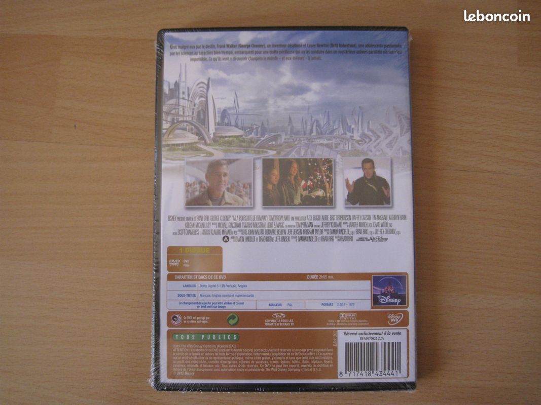 DVD À la poursuite de demain NEUF (image 2)