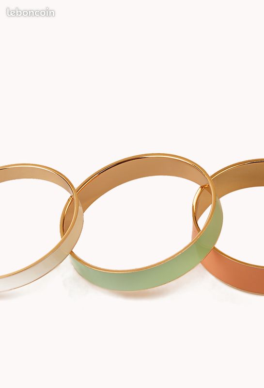 Set de 3 bracelets laqués - forever 21 - neuf (image 2)