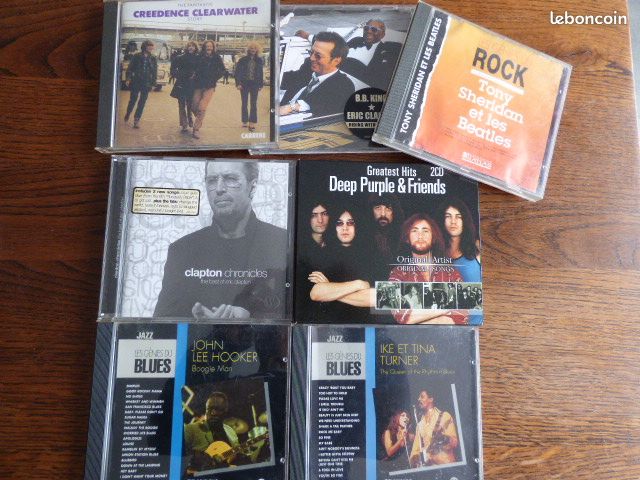 Lot de 7 dvd clapton/ike turner/creedence/beatles/john lee hooker (image 1)