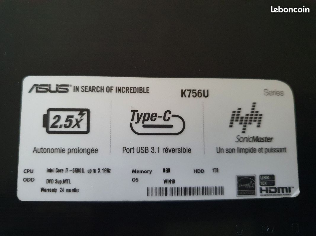 PC portable asus (image 3)