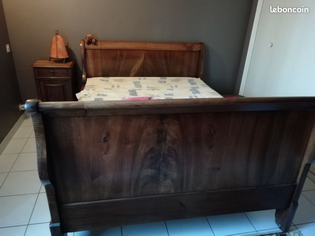Chambre Louis Philippe en noyer (image 3)
