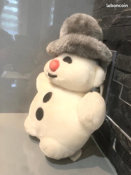 Peluche vintage collection Bouli bonhomme de neige 28 cm (image 3)