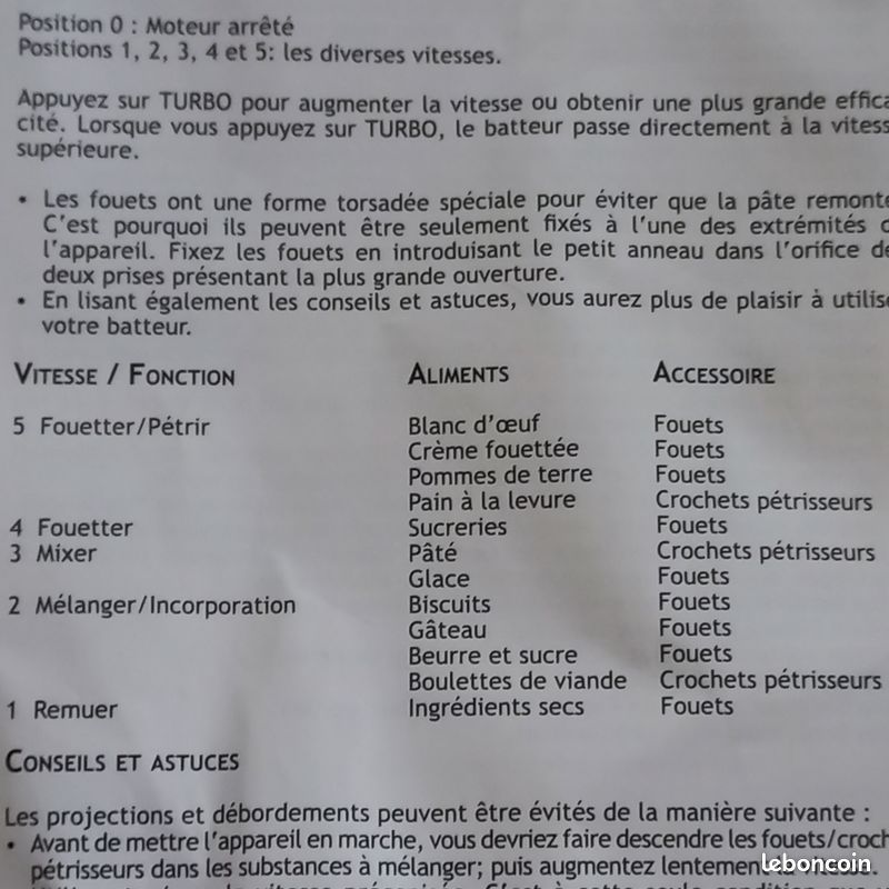 Batteur / pétrisseur électrique Bifinett (image 9)