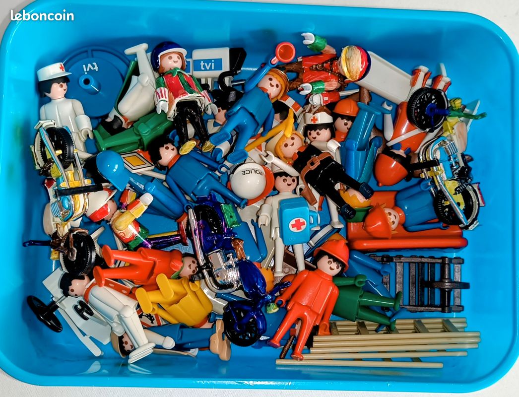MAXI LOT 5 FIGURINES EN BOIS Enfants n°2