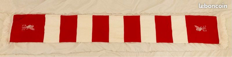 Écharpe Officielle Liverpool FC – Rayures 100% Acrylique, Produit Sous Licence, Idéale Pour Supporter Les Reds