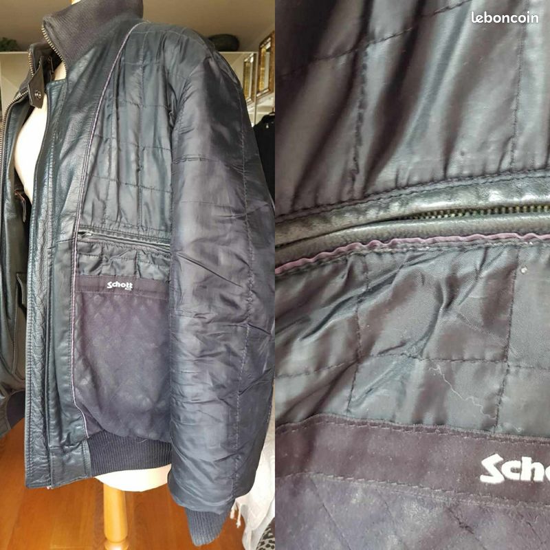 Blouson homme Army cuir Schott LC9308 - N.Y.C (image 19)