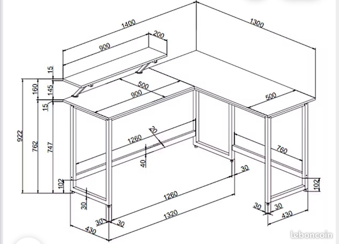 Bureau d'angle (image 2)