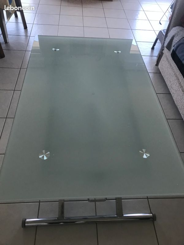 Table basse en verre (image 1)