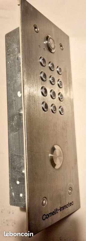 Platine De Façade Comelit PIC3 Inox – Pour Interphone Vidéo, Sans électronique, Neuve