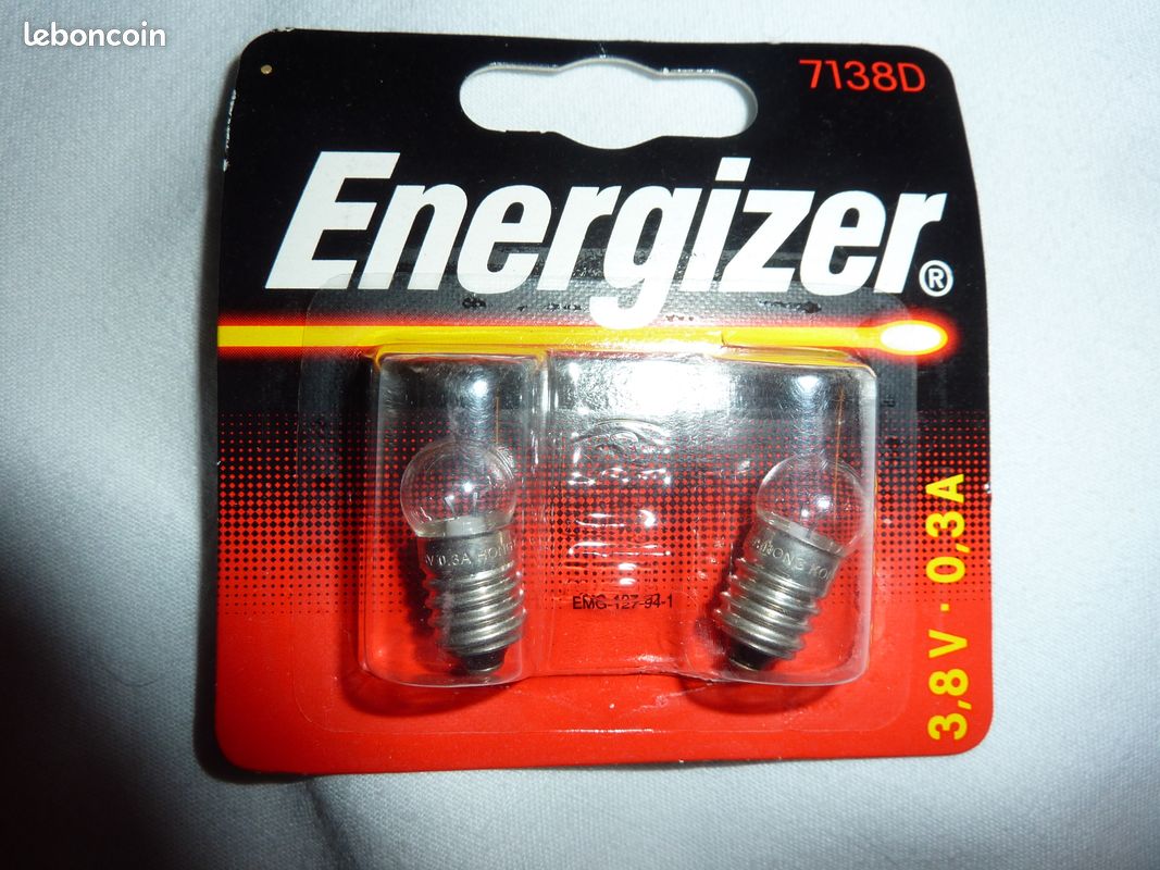 Ampoules x2 pour lampe de poche Krypton 792 - 4.8 V - 0.75 A- VARTA