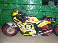 Moto Miniature Guiloy 1/10 Honda GP – Bleu, Moulée Sous Pression, Occasion