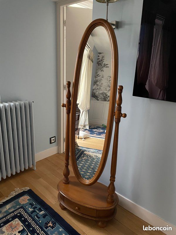 Miroir Psyché en merisier (image 1)