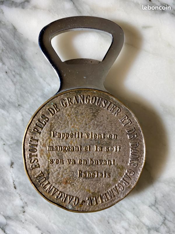 Rare Décapsuleur en laiton et chrome (image 3)