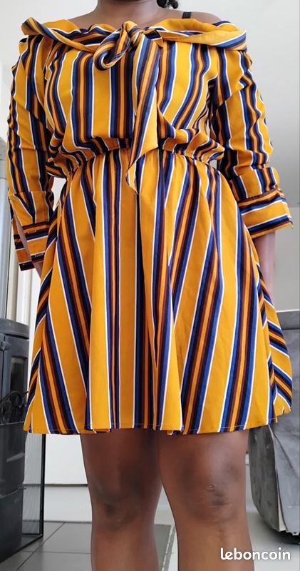 Robe d'été à rayure coloré (image 1)