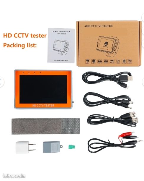 Testeur professionnel 8MP AHD TVI CVI Control PTZ (image 5)