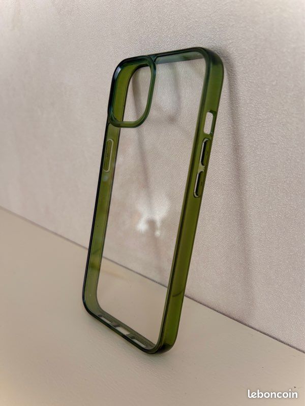 Coque Pour IPhone 13 Vert – Protection Transparente, Fabriquée En France