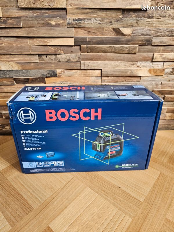 Niveau Laser Bosch GLL3-60XG – Faisceau Vert – Occasion En Bon état De Marche