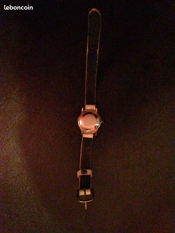 Montre femme RODANIA, bracelet cuir blanc (image 3)
