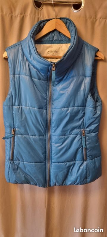 Veste Doudoune Sans Manche Doudoune Bleu Ciel Femme Doudoune
