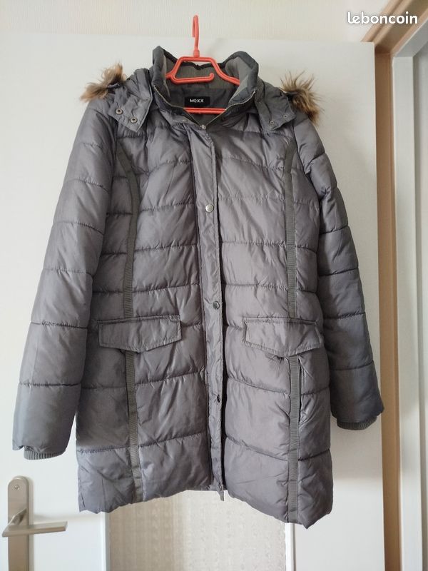 Doudoune longue grise, Mexx, taille 36 38) Vêtements