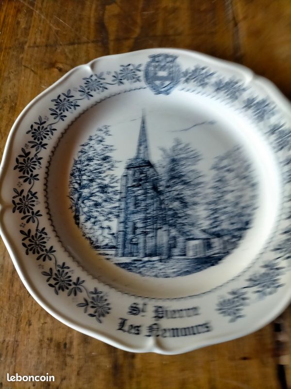 ASSIETTE DE DÉCORATION GIEN authentique (image 1)