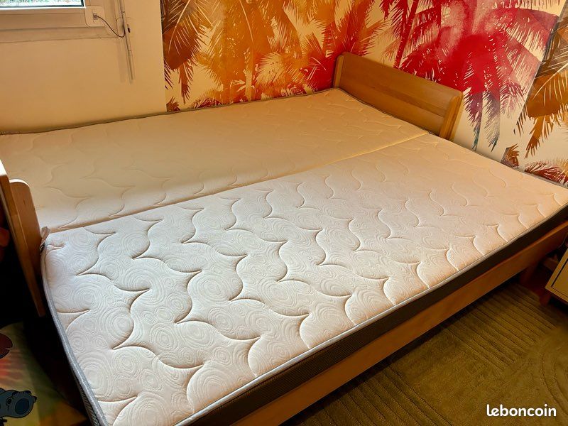 Lit gigogne ado avec matelas - Nature, bois massif (image 8)