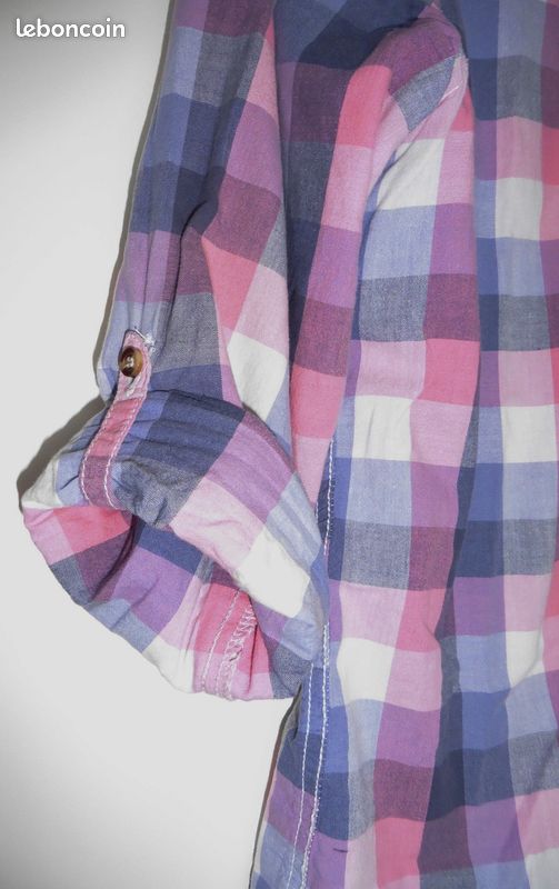 Chemise a carreaux multicolore. Bilook. 16 ans (image 5)