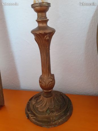 Bougeoir pied de lampe vintage (image 3)
