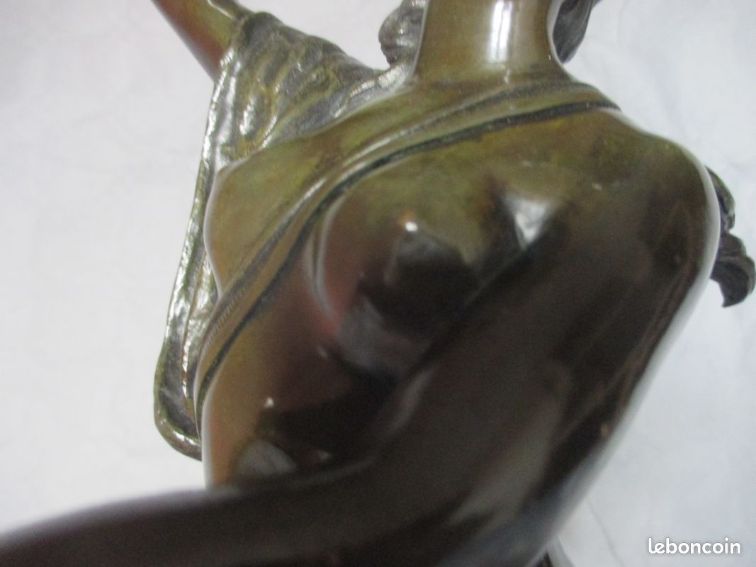 Ancienne sculpture bronze "Danseuse aux cymbales" (image 5)