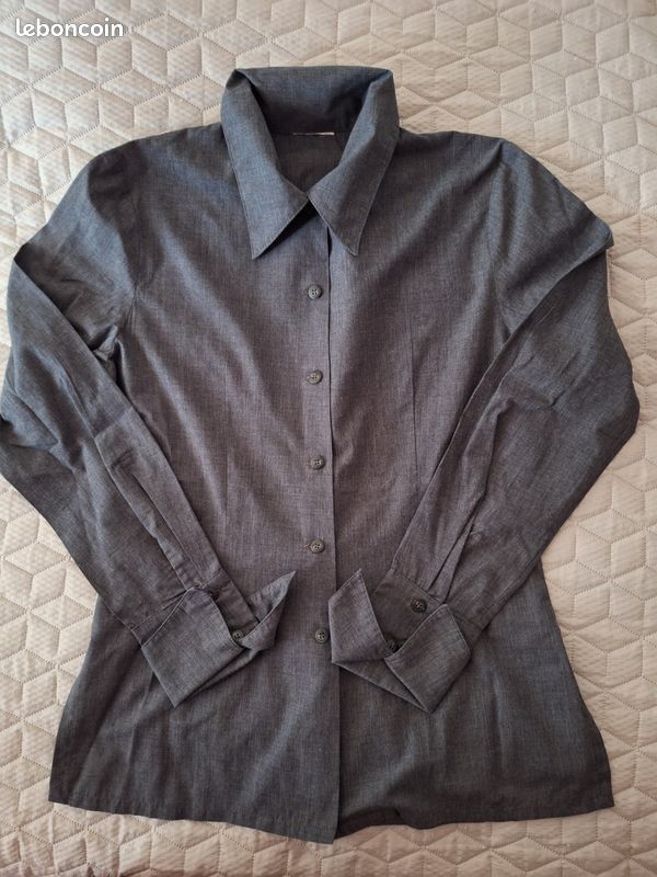 Tunique femme manches courtes Berny Blanc et gris - SNV