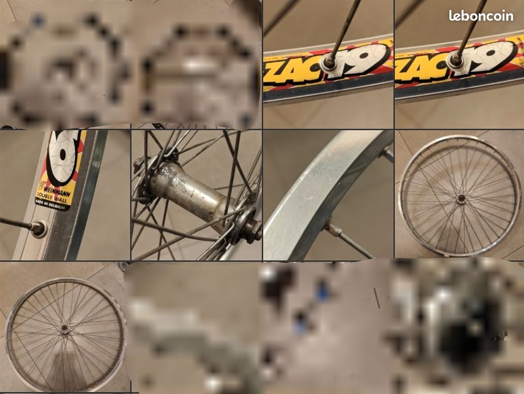 Roue avant Weinmann ZAC 19 ZAC19 559x19 vélo VTT 26 vintage double