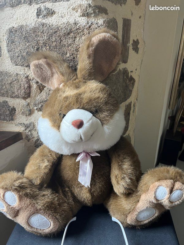 Grande peluche lapin jouet enfant (image 1)