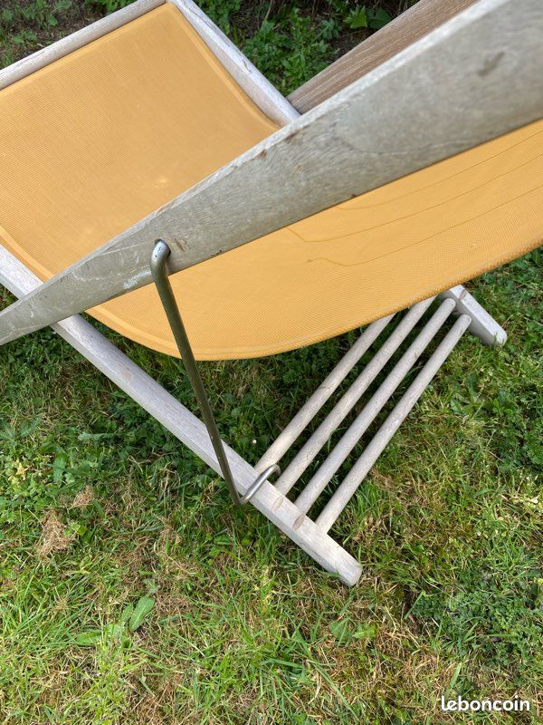 Chaise longue transat grande taille très solide (image 6)