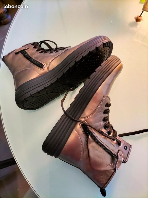 BOTTINES GEOX RESPIRA femme cuir dorees t : 36 (image 17)