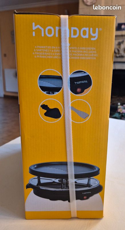 Appareil à raclette avec fonction grill Homday pour 6 personnes (image 3)