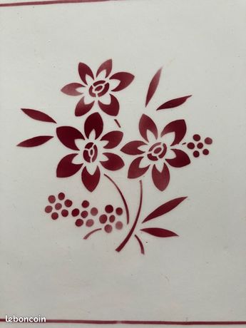 Dessous de plat en raphia tressé multicolore - vintage
