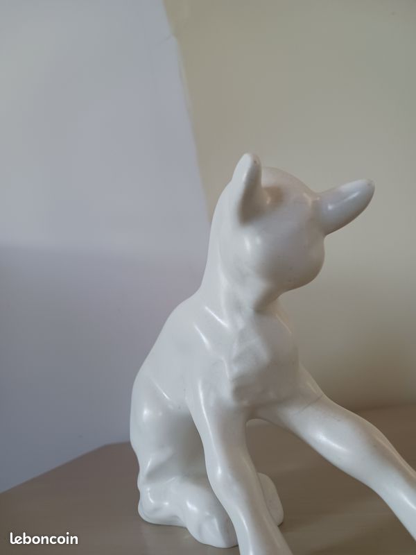 Chevreau blanc en céramique (image 2)