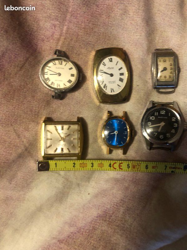 Lots de six magnifiques montres meca vintage (image 2)