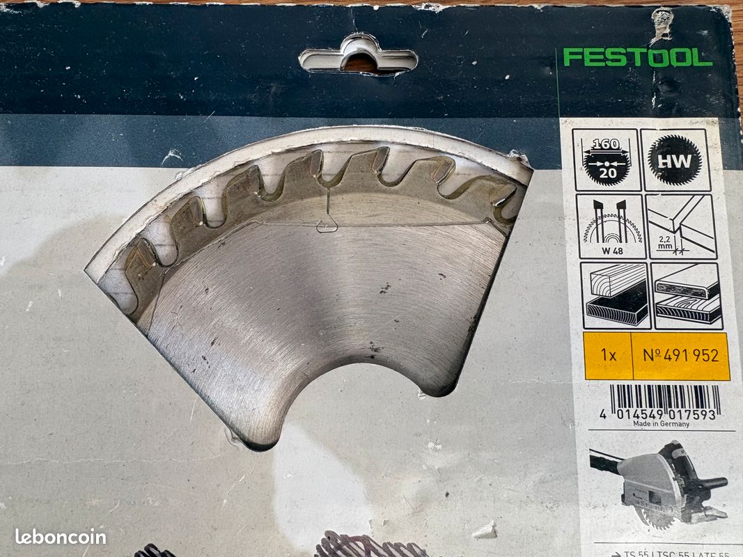 Lame scie circulaire FESTOOL 491 952 (image 1)