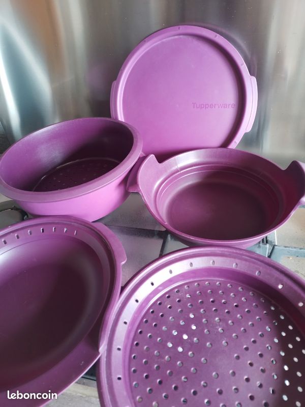 micro vap violet Micro vap Tupperware violet 5 pièces : Achat occasion main image 1