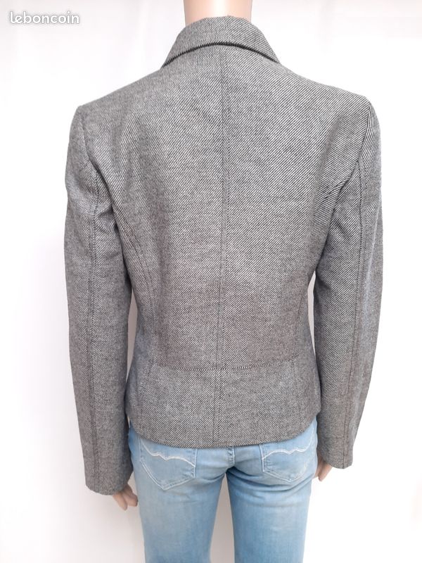 CHEMISE AMPLE MANCHES COURTES COL TAILLEUR AVEC OURLETS - CLAUDIE