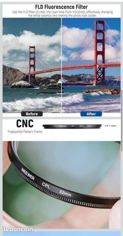Hama Filtre UV (anti-UV et protection, compensation 2X, traitement