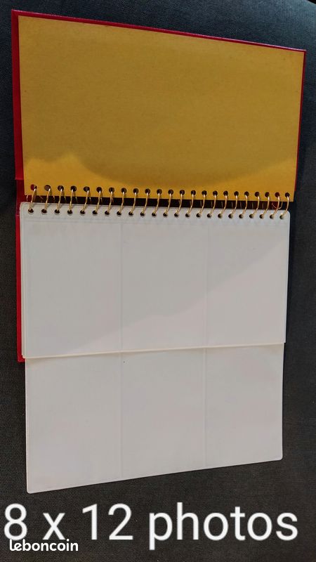 Album photo rouge pages plastifiée 18x30 (image 4)