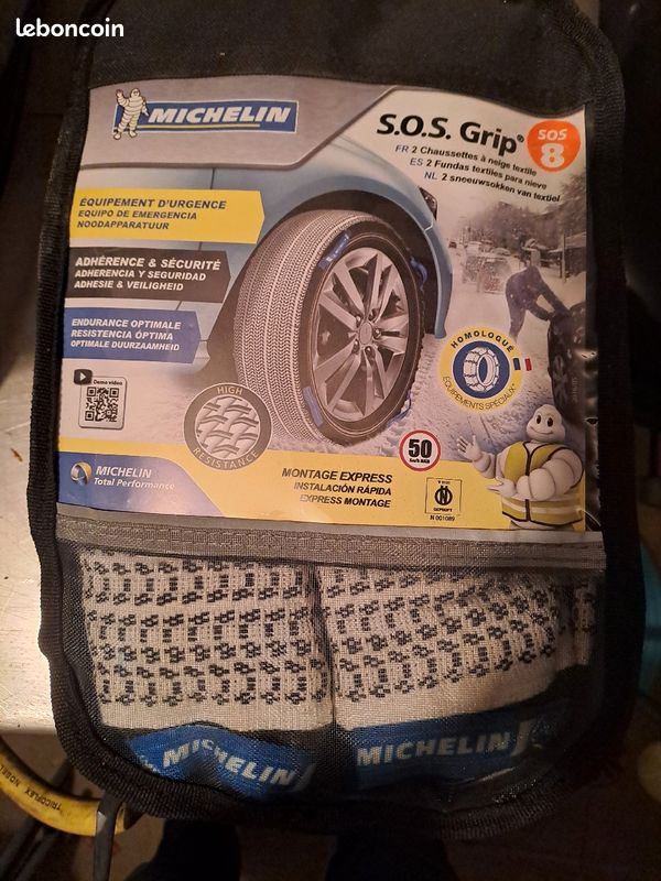 chaussettes neige pneus SOS Michelin produit neuf